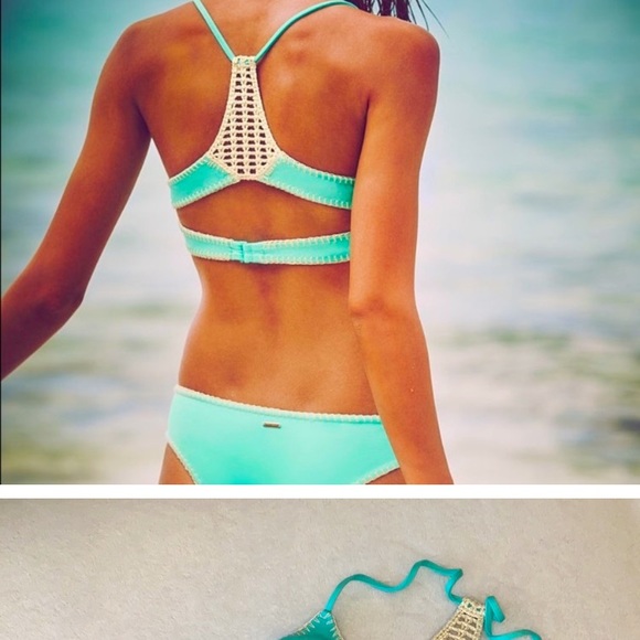 Victoria's Secret Other - Victoria’s Secret Crotchet Teal Bikini